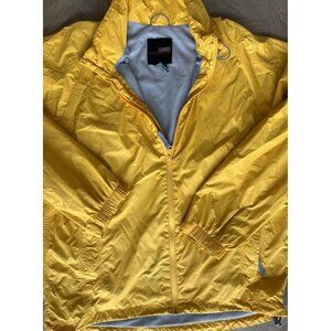 AIGLE ACTIMUM Men's L Windbreaker Full Zip PACKABLE Hidden Hood Hiking Jacket